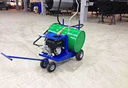 Drum trolley, type SPEF, for cold working emulsion, with diesel or petrol engine