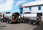 Bitumen and cut-back spraying machine, capacity 14,000 lt